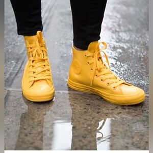 Converse Mustard High-Top Sneakers